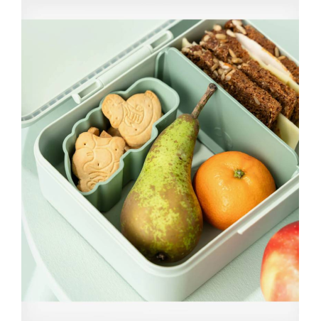 Δοχείο Φαγητού Done By Deer Playground Green Με Χωρίσματα BR79654