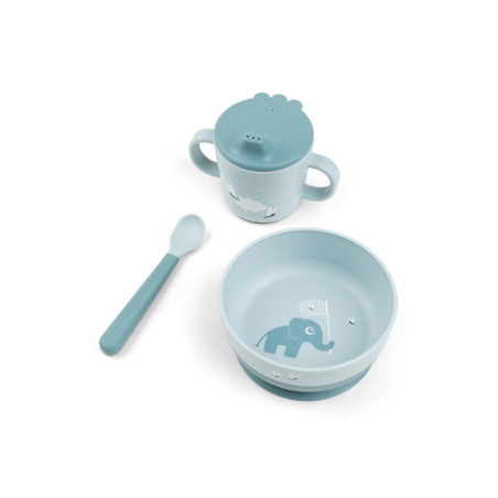 Σετ Φαγητού 3τεμ. Done By Deer first meal elphee blue BR79540