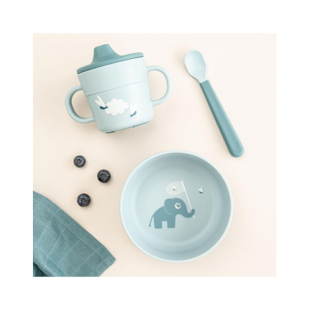 Σετ Φαγητού 3τεμ. Done By Deer first meal elphee blue BR79540