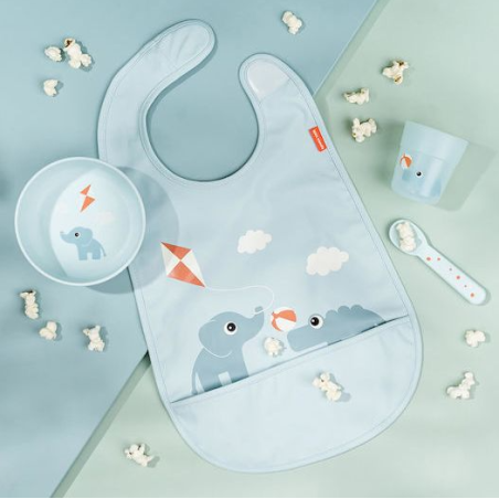 Σετ Φαγητού 3τεμ. Done By Deer first meal playground blue BR79539