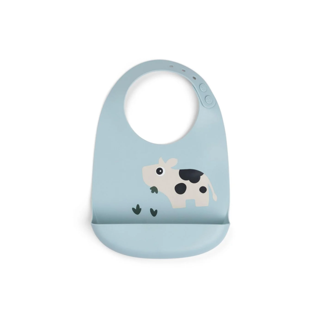 Παιδική Σαλιάρα Από Σιλικόνη Dotti Blue Done By...