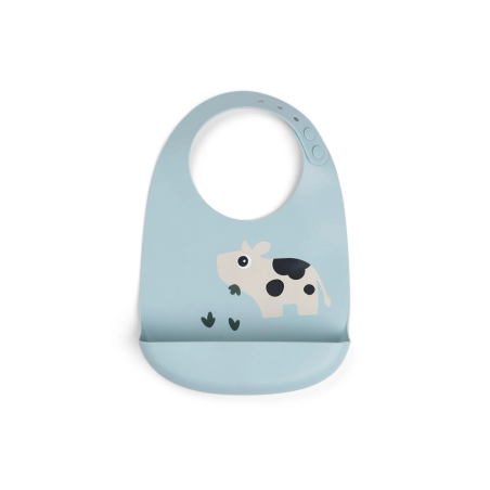 Παιδική Σαλιάρα Από Σιλικόνη Dotti Blue Done By Deer BR79534