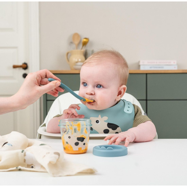 Παιδική Σαλιάρα Από Σιλικόνη Dotti Blue Done By...