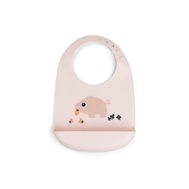 Παιδική Σαλιάρα Από Σιλικόνη Pigee Powder Done...