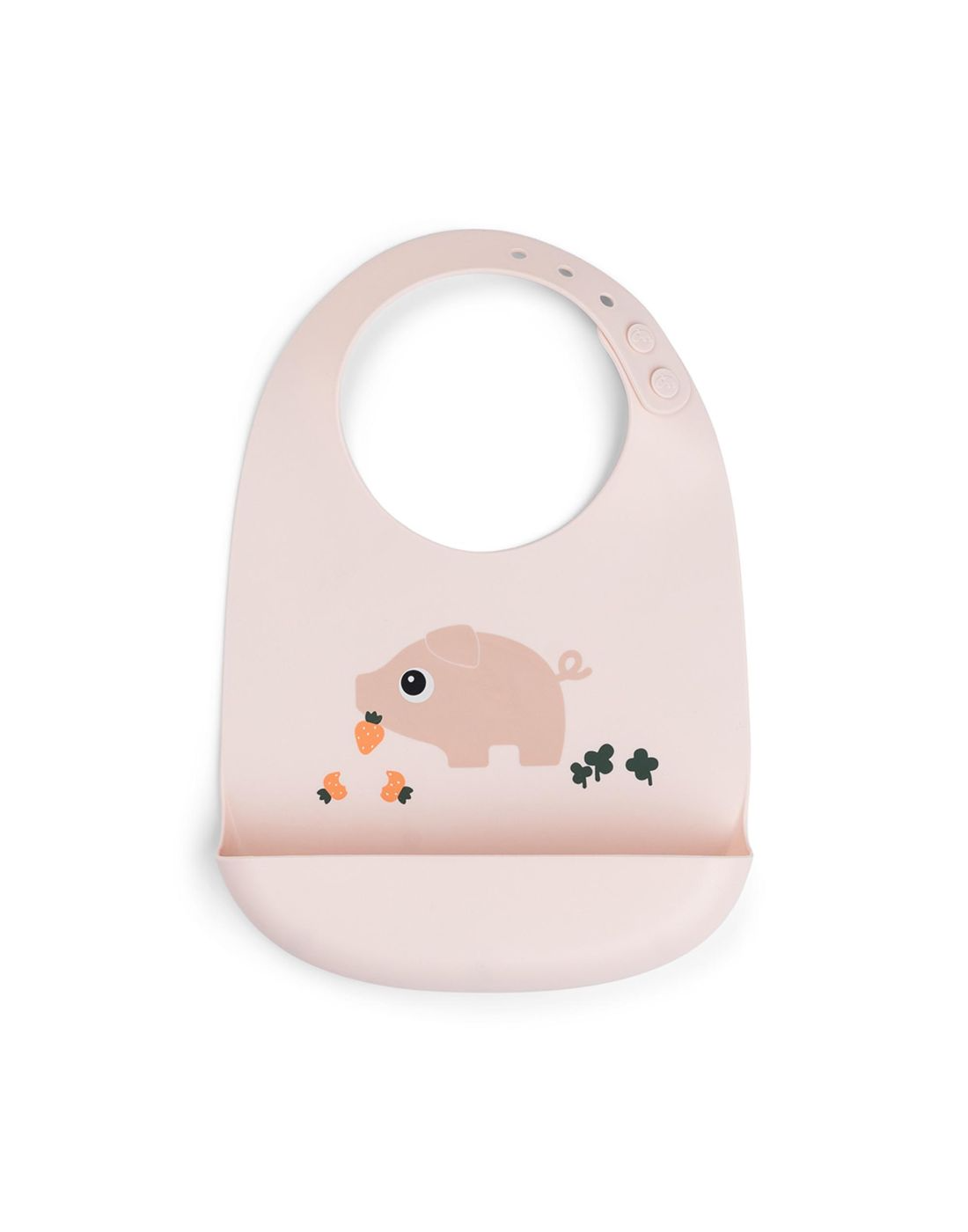 Παιδική Σαλιάρα Από Σιλικόνη Pigee Powder Done By Deer BR79533