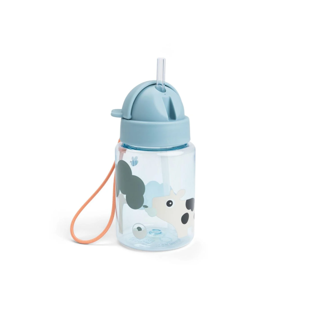 Παιδικό Παγούρι Πλαστικό Με Καλαμάκι Σιλικόνης...