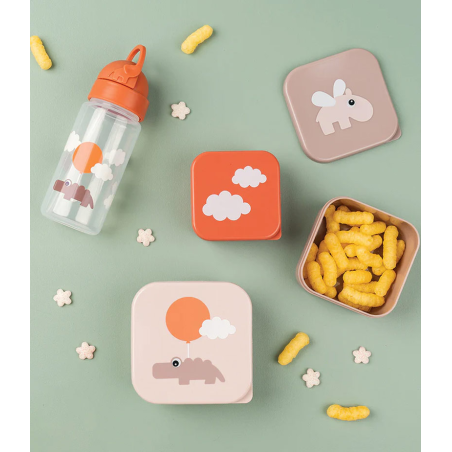 Σετ 3 Τεμαχίων Snack Box Done by Deer Happy Clouds Powder 240ml 370ml 540ml BR77641