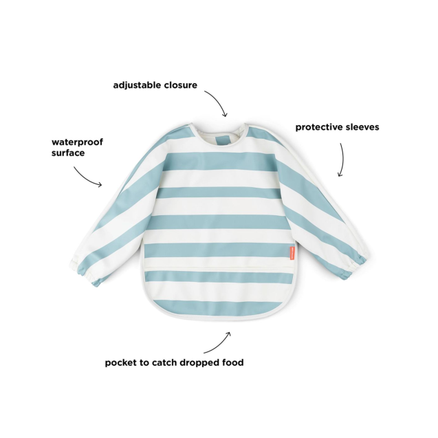 Σαλιάρα με Μακρύ Μανίκι Done by Deer Blue BR77664