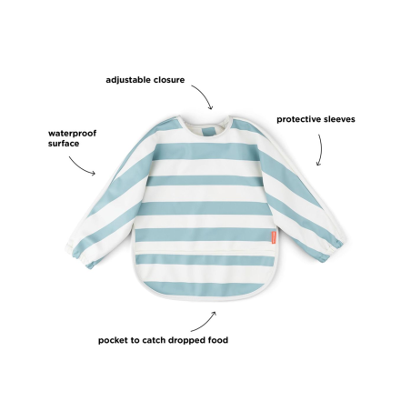 Σαλιάρα με Μακρύ Μανίκι Done by Deer Blue BR77664