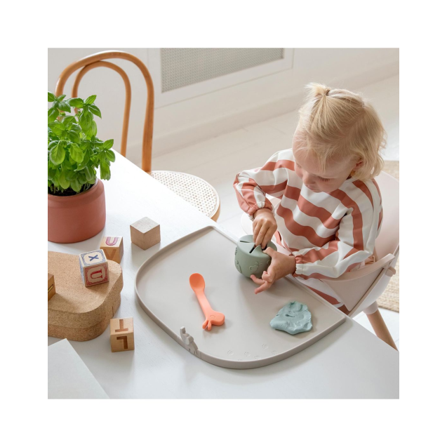 Σαλιάρα με Μακρύ Μανίκι Done by Deer Blue BR77664