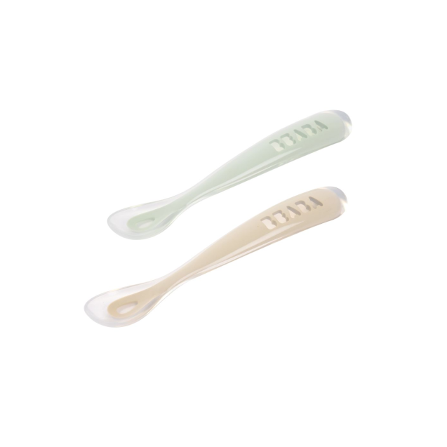 Σετ 2 Τεμαχίων Κουτάλια Σιλικόνης Beaba Με...