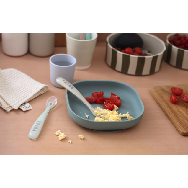 Σετ 2 Τεμαχίων Κουτάλια Σιλικόνης Beaba Με...