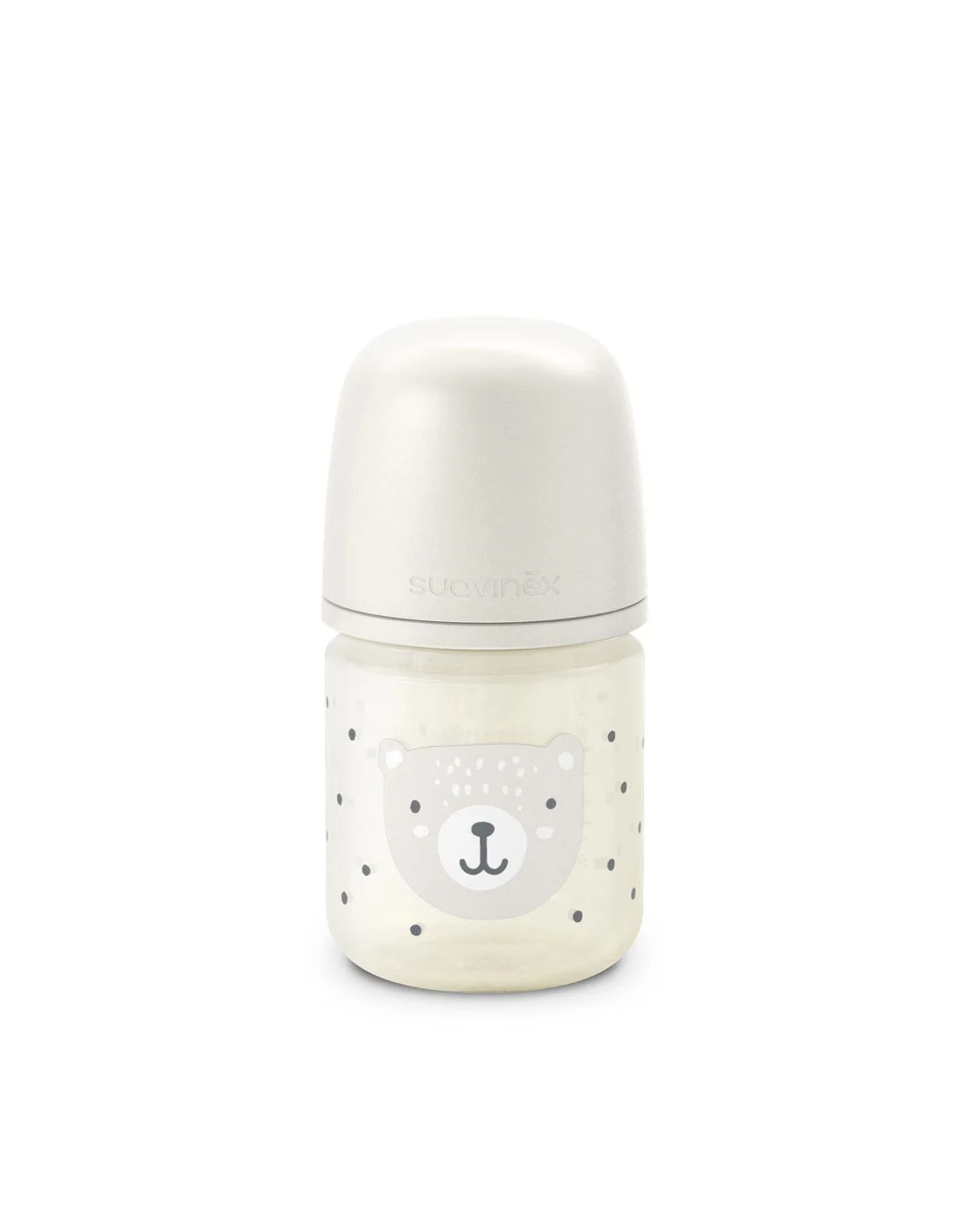 Μπιμπερό Γυάλινο Φυσιολογική θηλή Σιλικόνης Suavinex SX PRO 120ml +0μ Wild Beige BR79807