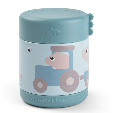 Ισοθερμικο Δοχειο Φαγητου 300ml tiny Farm Done by Deer Blue BR79652