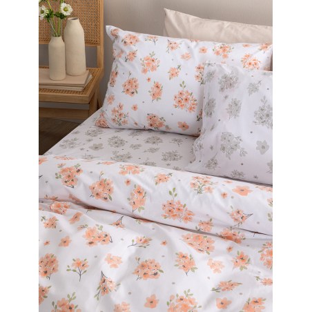 Σετ Σεντόνια Υπέρδιπλα με Λάστιχο 4 Τεμαχίων Palamaiki Fl6295 170x200+30