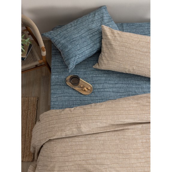 Σετ Σεντόνια Υπέρδιπλα με Λάστιχο 4 Τεμαχίων Palamaiki...