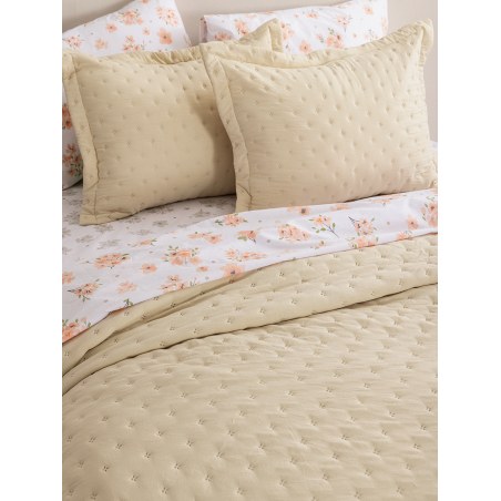 Σετ Κουβερλί King Size 3 Τεμαχίων Palamaiki Nico/2 Beige 260x240