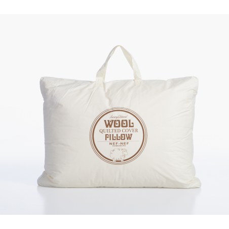 Μαξιλάρι Ύπνου Σκληρό Nef-Nef Wool Beige 50x70
