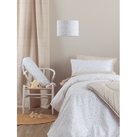 Παπλωματοθήκη Μονή Palamaiki Bb100-Bb101 Beige 170x250