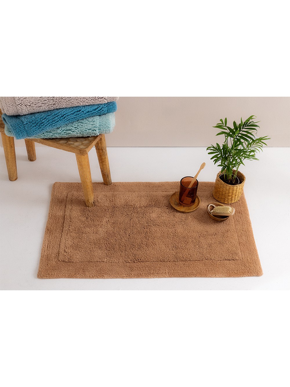 Ταπέτο Μπάνιου Palamaiki Mazu Camel 50x80
