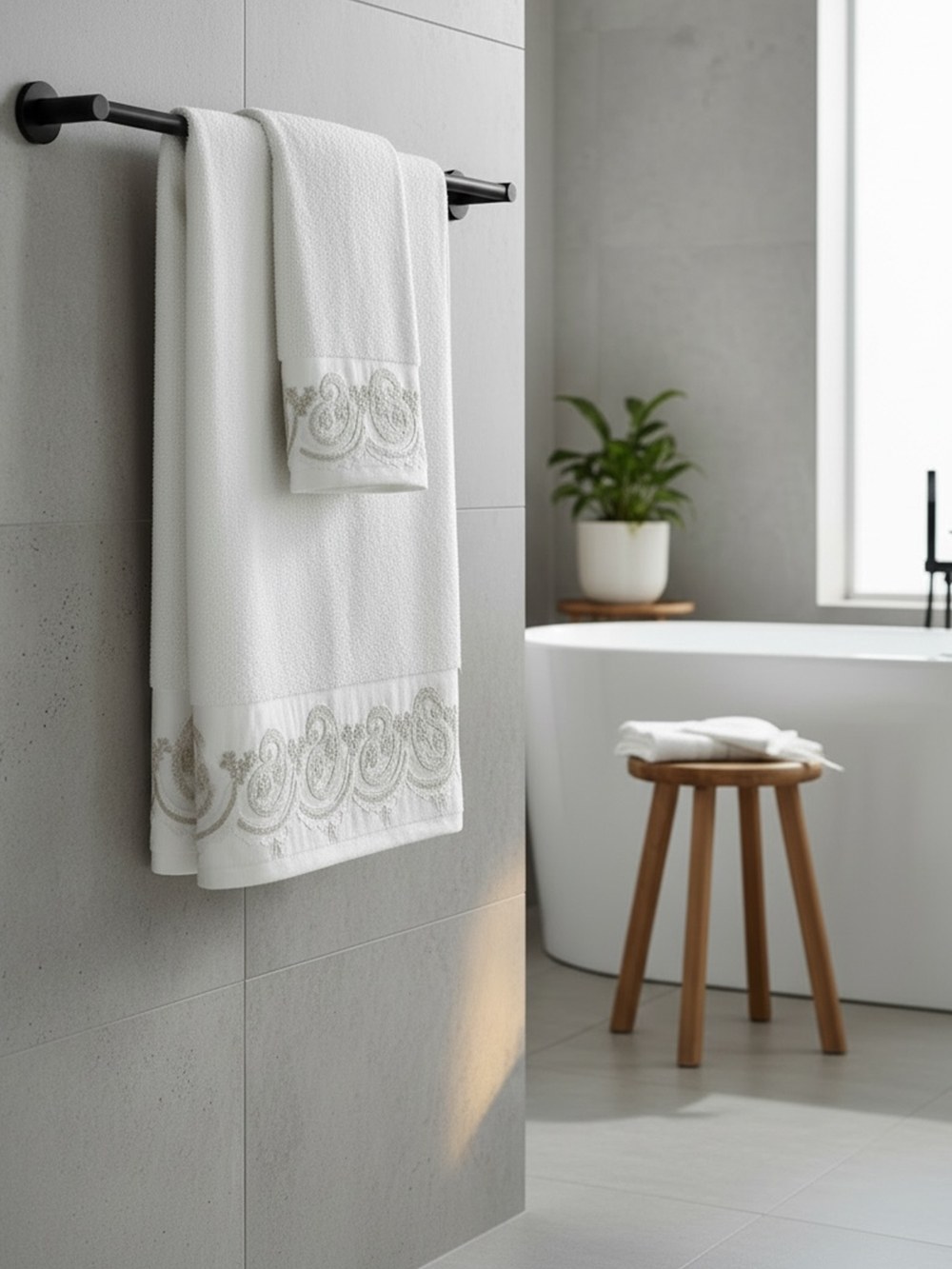 Σετ Πετσέτες 3 Τεμαχίων Palamaiki Maira White 30x50,50x90,70x140