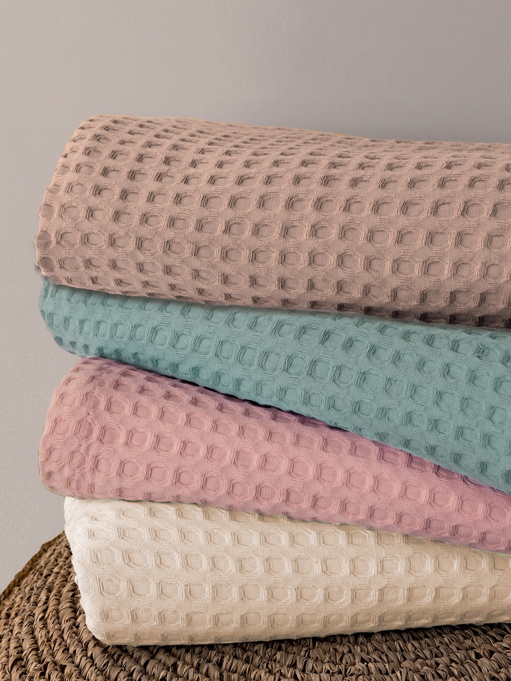 Κουβέρτα Πικέ Υπέρδιπλη Palamaiki Marcie Ροζ 250x240