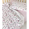 Κουβέρτα Αγκαλιάς Kentia Alima White-Pink-Green 70x100
