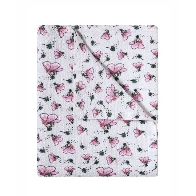 Κουβέρτα Αγκαλιάς Kentia Alima White-Pink-Green...