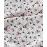 Κουβέρτα Κούνιας kentia Alima White-Pink-Green 100x140