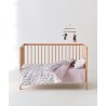 Σετ Σεντόνια Λίκνου 2 Τεμαχίων Kentia Alima White-Pink-Green 70x120