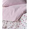 Σετ Σεντόνια Λίκνου 2 Τεμαχίων Kentia Alima White-Pink-Green 70x120