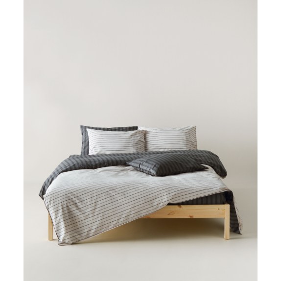 Κουβερλί Υπέρδιπλο Kentia Arlo 24 Grey- Black 220x240