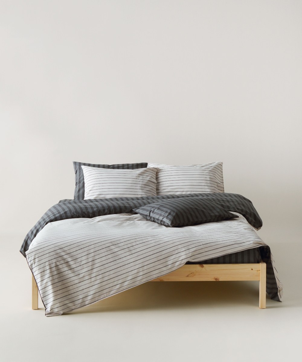 Κουβερλί Υπέρδιπλο Kentia Arlo 24 Grey- Black 220x240