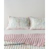 Σετ Κουβερλί Υπέρδιπλο 3 Τεμαχίων Kentia Breza 18 Dusty Pink- Lilac- Light Green 220x240
