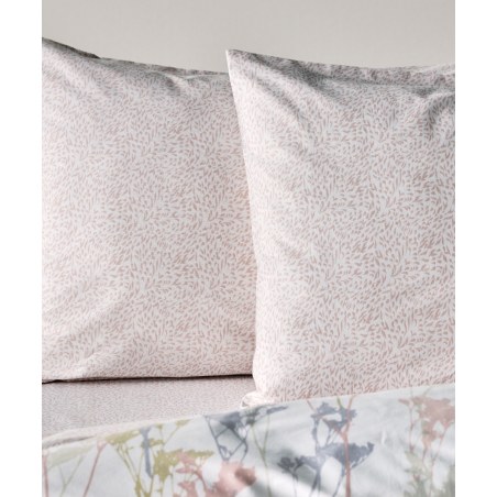 Σετ Μαξιλαροθήκες 2 Τεμαχίων Kentia Breza 18A Dusty Pink- White 50x70
