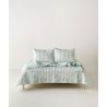 Σετ Κουβερλί Μονό 2 Τεμαχίων Kentia Breza 33 Blue Grey- Mint Green- Dusty Pink 160x220