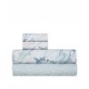 Σετ Σεντόνια Ημίδιπλα 3 Τεμαχίων Kentia Breza 33 Blue Grey- Mint Green- Dusty Pink 190x270