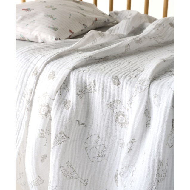 Κουβέρτα Κούνιας kentia Canopy A Beige-White...