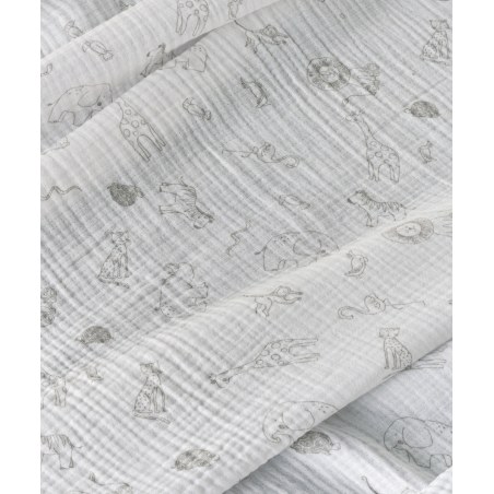 Κουβέρτα Κούνιας kentia Canopy A Beige-White 100x140