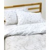 Σετ Παιδικά Σεντόνια Μονά 3 Τεμαχίων Kentia Canopy White-Greige 160x270