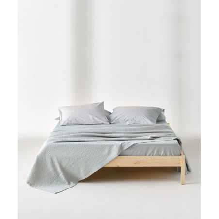 Κουβέρτα Πικέ Μονή Kentia Cecilia 22 Grey 160x240