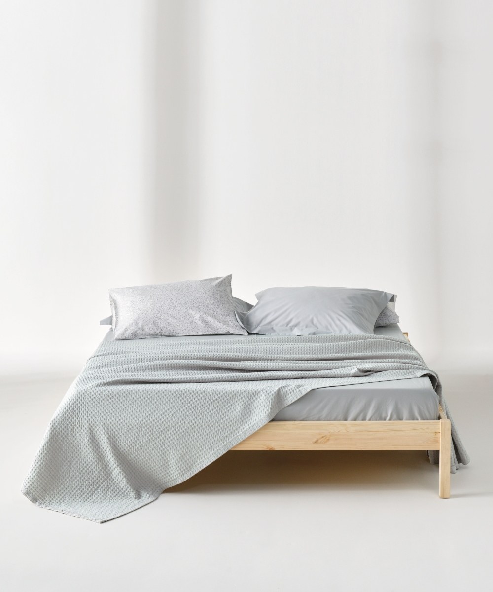 Κουβέρτα Πικέ Υπέρδιπλη Kentia Cecilia 22 Grey 220x240