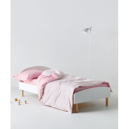 Σετ Παιδικά Σεντόνια Μονά 3 Τεμαχίων Kentia Cereza Baby Pink-Green 160x245