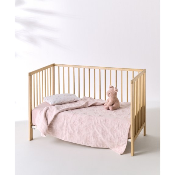 Κουβέρτα Κούνιας kentia Eliza Pink 100x140