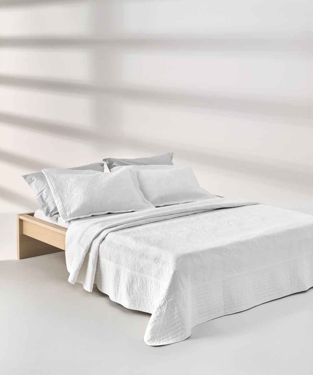 Σετ Κουβερλί Υπέρδιπλο 3 Τεμαχίων Kentia Escape White 230x250