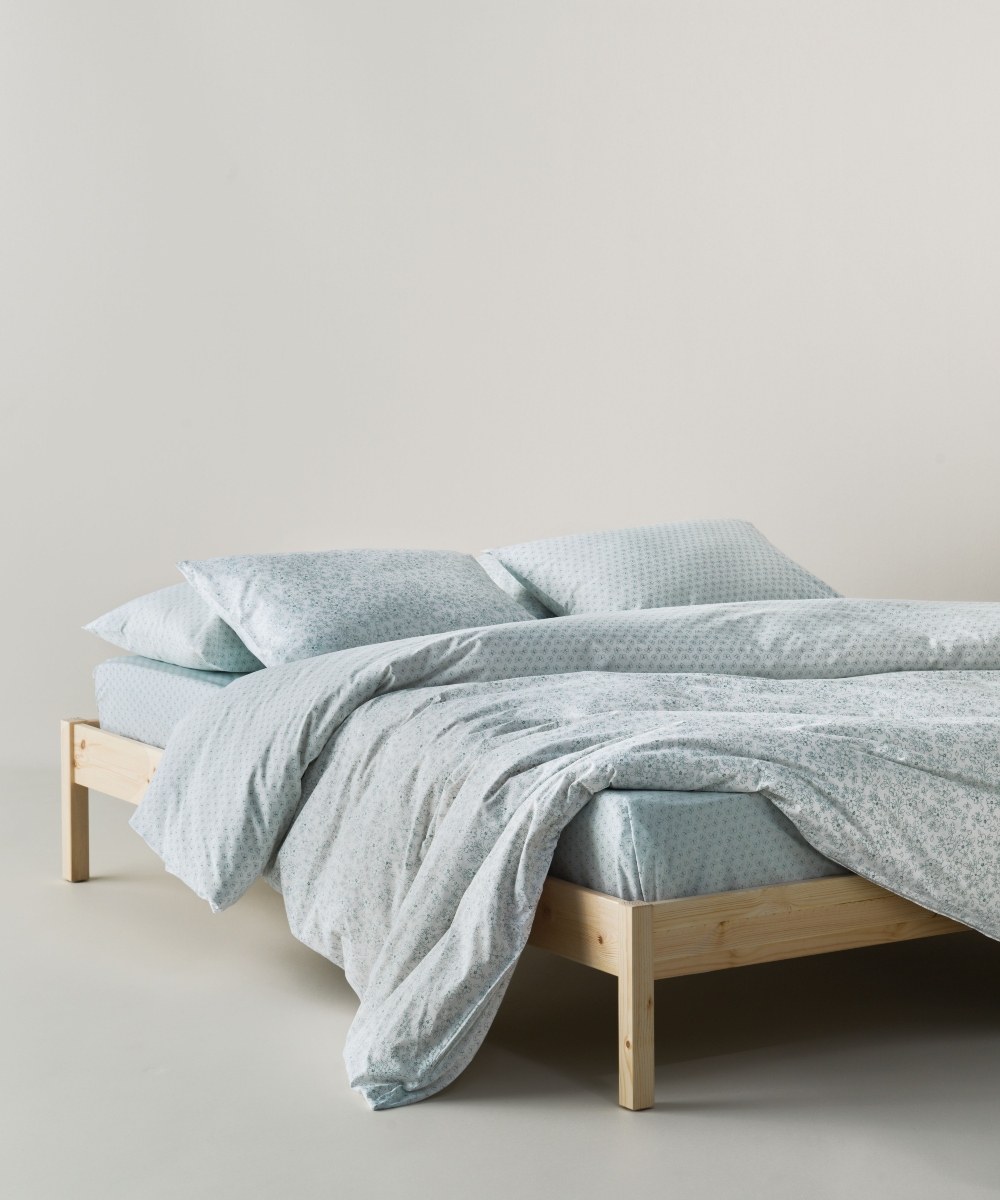 Σετ Σεντόνια King Size 4 Τεμαχίων Kentia Evanthia 2 Mint Green- White 270x270