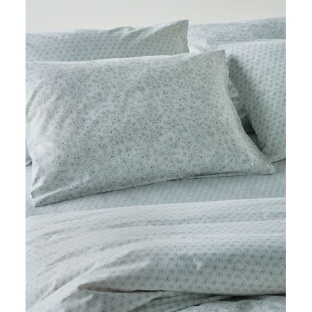 Σετ Σεντόνια Ημίδιπλα 3 Τεμαχίων Kentia Evanthia 2 Mint Green- White 190x270