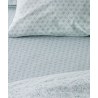 Σετ Σεντόνια Υπέρδιπλα 4 Τεμαχίων Kentia Evanthia 2 Mint Green- White 240x270