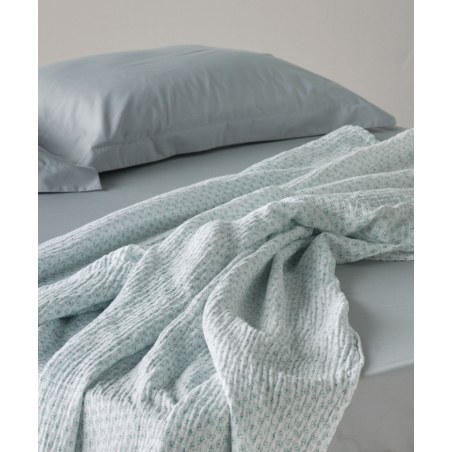 Κουβέρτα Ημίδιπλη Kentia Evanthia 02A White-Mint 180x240