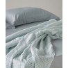 Κουβέρτα Ημίδιπλη Kentia Evanthia 02A White-Mint 180x240